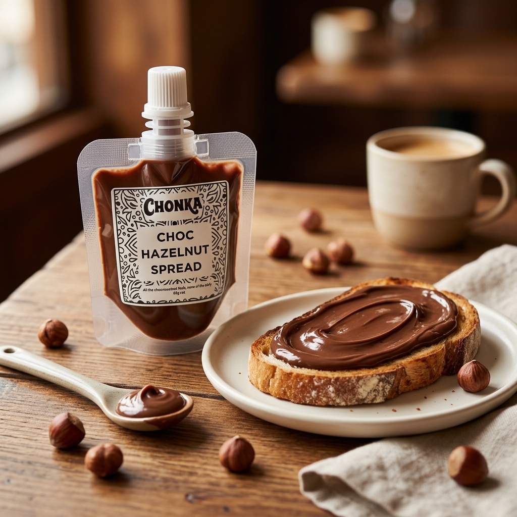 Choc Hazelnut Spread 65g Pouch | Noshing - Dairy Free Cheese